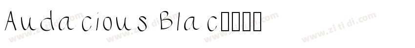 Audacious Blac字体转换
